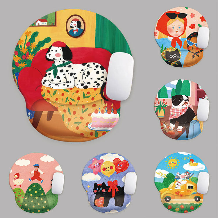 多巴胺鼠标垫护腕手腕软硅胶游戏办公笔记本立体键盘垫护腕硅胶垫