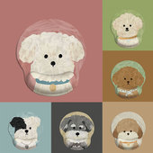 宠物狗狗护腕鼠标垫手腕加厚防滑硅胶笔记本电脑键盘护腕手托鼠标