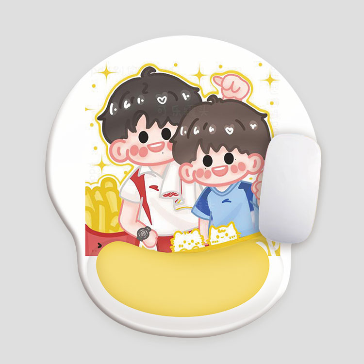 莎头鼠标垫硅胶防滑硅胶笔记本电脑键盘护腕鼠标垫护腕键盘托定制