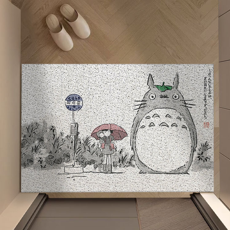 龙猫地垫家用入户门垫丝圈地垫可裁剪防滑耐磨门口防滑地垫浴室垫