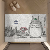 龙猫地垫家用入户门垫丝圈地垫可裁剪防滑耐磨门口防滑地垫浴室垫