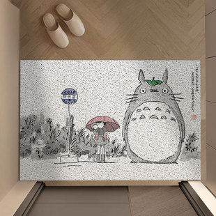 龙猫地垫家用入户门垫丝圈地垫可裁剪防滑耐磨门口防滑地垫浴室垫