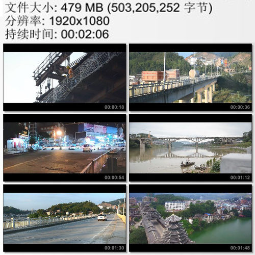 古宜大桥 三江风雨桥 桥梁建设与交通 广西好风光 实拍视频素材