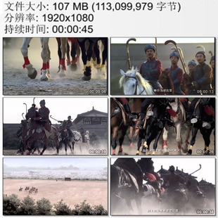 大唐的皇宫大明宫 唐玄宗和官员们举行马球比赛 动态视频素材