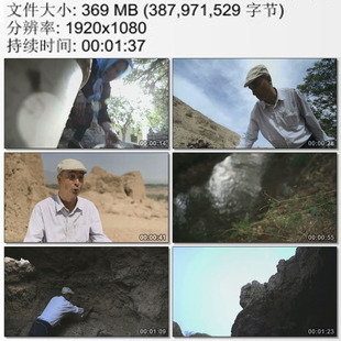 新疆吐鲁番 妇女溪水边洗菜 灌溉系统与坎儿井 高清实拍视频素材