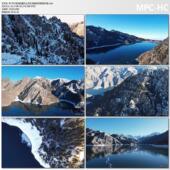 航拍新疆天山天池 唯美自然景观环境 高清实拍视频素材