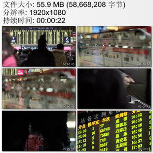 北京西站 中国铁路出行旅客 检票进站 拥挤的人群 实拍视频素材