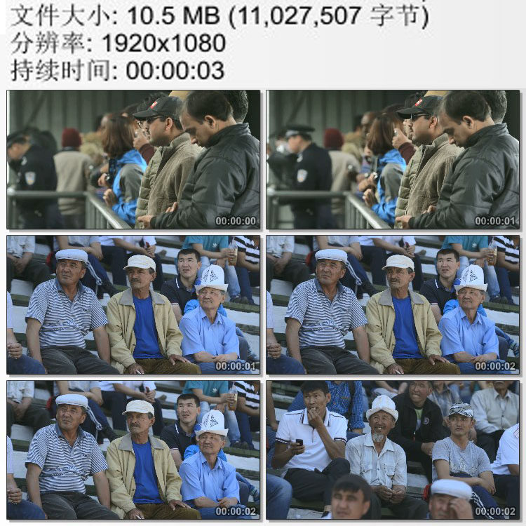 排队检票 看台观众 实拍视频素材