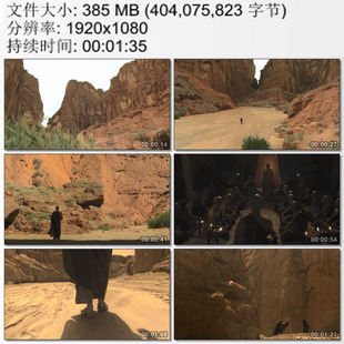 情景再现鸠摩罗什与老师辩法 大山深处苦行僧 高清实拍视频素材