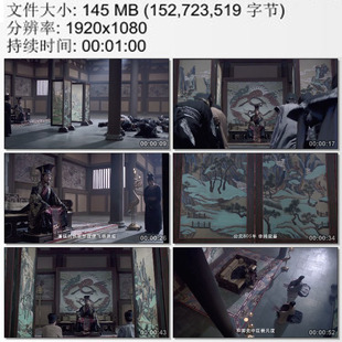 唐宪宗李纯登基 大臣官员礼节性朝会 实拍视频素材