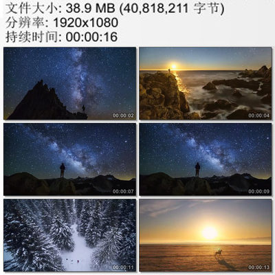 浩瀚星空 一个人的思考 身处何地身在何方 前往何方 实拍视频素材