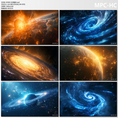 宇宙太空星辰大海宇宙太空星球星河星际空间行星星空神秘视频素材
