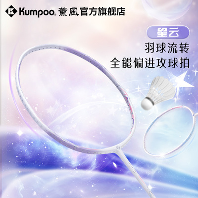 薰风专业羽毛球拍超轻全碳素纤维