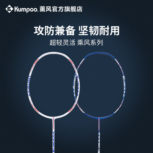 薰风全碳素超轻进攻型羽毛球拍
