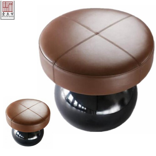 实木烤漆圆形梳妆凳换鞋凳休闲凳