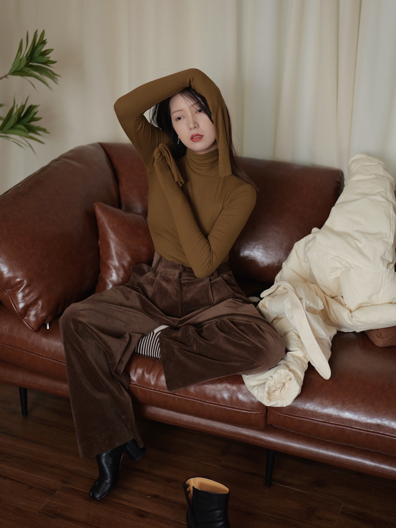 JULSLAN元气棉高领修身长袖打底