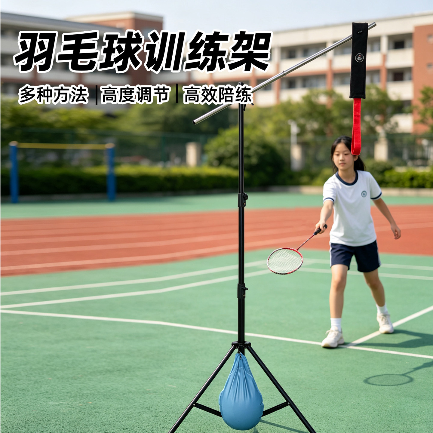 羽毛球挥拍训练器单人发力神器