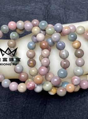 彩穿奶昔糖豆渐变色实拍现货文玩