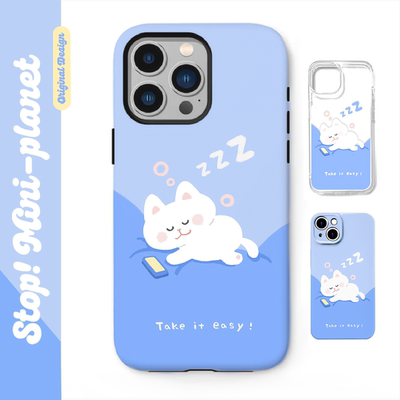 别动小行星小憩猫原创iPhone16手机壳17promax14亚克力防摔个性潮可爱适用苹果15xs华为mate60pro小米vivo