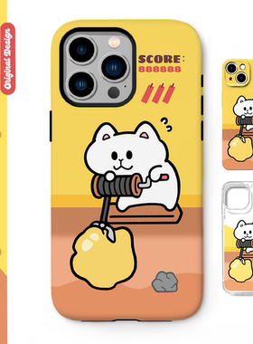 别动小行星矿工猫原创iPhone16手机壳13promax14亚克力防摔个性潮可爱适用苹果15xs华为mate60pro小米vivo