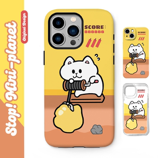 别动小行星矿工猫原创iPhone16手机壳13promax14亚克力防摔个性潮可爱适用苹果15xs华为mate60pro小米vivo