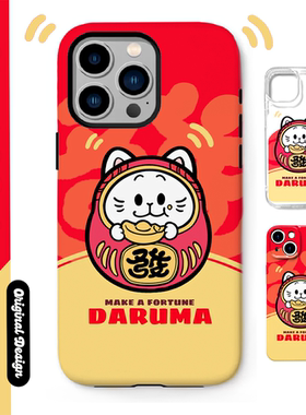 别动小行星|达摩猫原创iPhone16手机壳13promax14亚克力防摔个性潮可爱适用苹果15xs华为mate60pro小米vivo