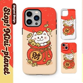 别动小行星｜钱袋猫原创iPhone14手机壳13promax12亚克力防摔个性 潮可爱适用苹果15xs华为mate60pro小米viv