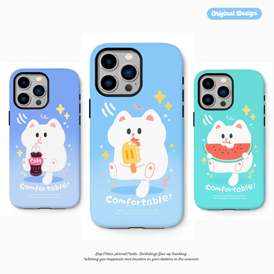 别动小行星｜凉爽猫原创iPhone14手机壳13promax12亚克力防摔个性潮可爱适用苹果15xs华为mate60pro小米vivo