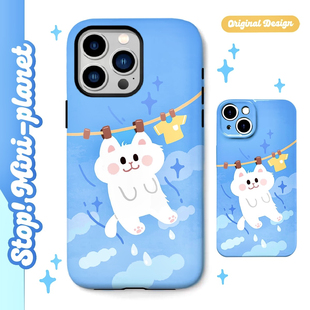 别动小行星晾猫猫原创iPhone16手机壳13promax14新款小众防摔个性潮可爱适用苹果15xs华为mate60pro小米vivo