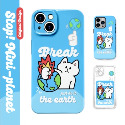 别动小行星｜砸地球猫原创iPhone14手机壳13promax12亚克力防摔个性潮可爱适用苹果15xs华为mate60pro小米