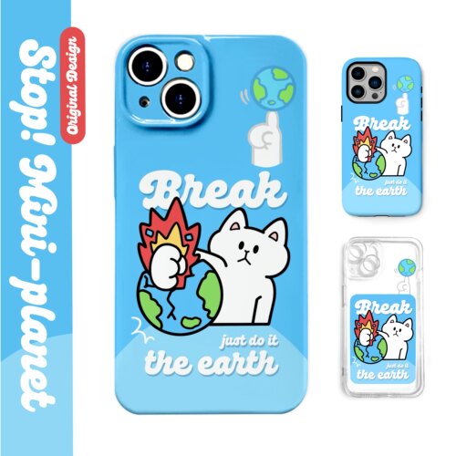 别动小行星｜砸地球猫原创iPhone14手机壳13promax12亚克力防摔个性潮可爱适用苹果15xs华为mate60pro小米