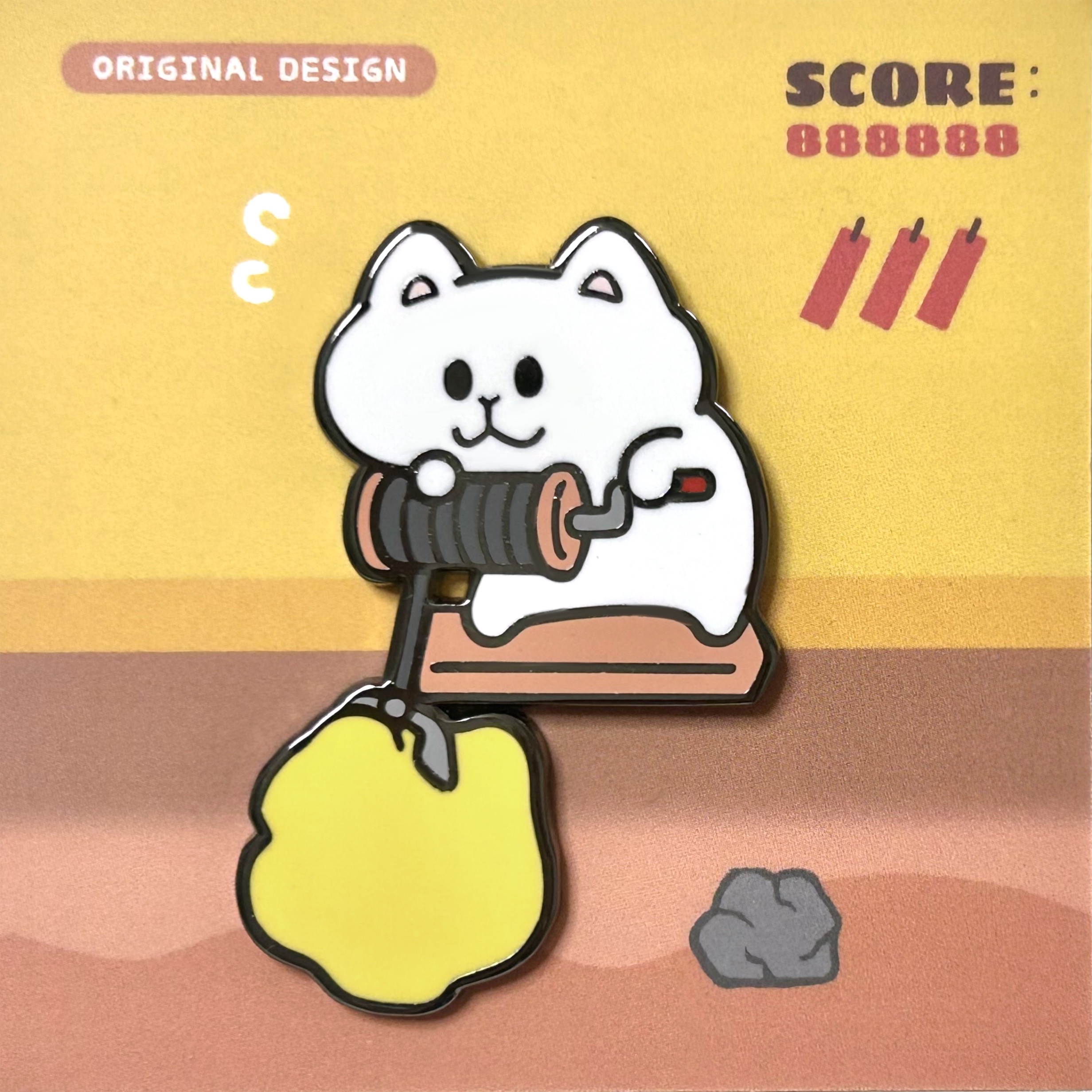 别动小行星|矿工猫原创金属胸针徽章pin磁吸男女潮个性卡通可爱