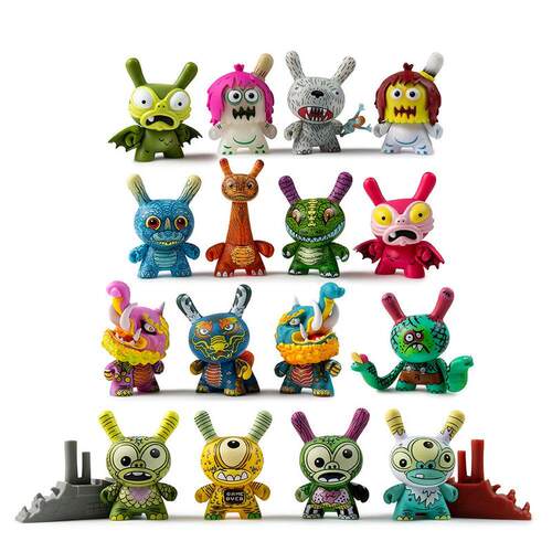 [MSX]现货 KAIJU DUNNY BATTLE KIDROBOT CLUTTER 怪兽开盒确认版