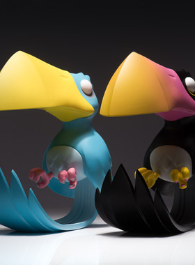 [MSX]现货 Coarse coarsetoys cancan  大嘴鸟 蓝色 黑金 原色