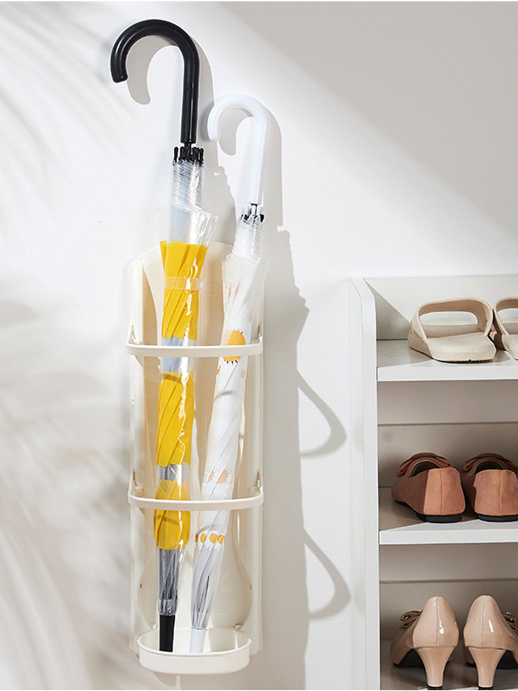 Bailu household umbrella storage shelf Wall-mounted door umbrella artifact shelf Nordic creative commercial umbrella rack