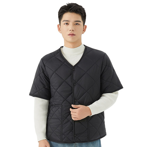 晚秋半袖5分袖棉衣保暖马甲内胆