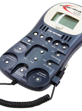 德国代购进口ANSMANN安斯曼电池电量测试仪LCD显示剩余电量测量