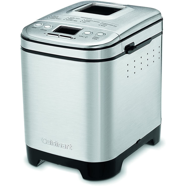 100%美国代购进口Cuisinart Cbk-110不锈钢紧凑预约全自动面包机