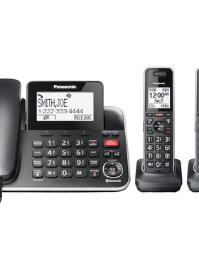 100%美国代购进口PanasonicKX-TGF882B带通话录音蓝牙固定电话机