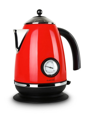 100%德国代购进口Klarstein Aquavita复古带温度显示电热水壶1.7L