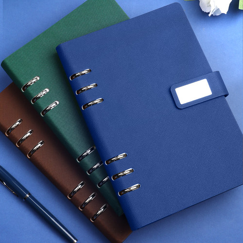 a5新款活页笔记本礼盒定制可印logo高颜值可拆卸同色本子套装精致