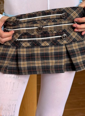 2D4B0D1A魔法制服纽扣格纹春夏短裤Vol.1-Agterlifd