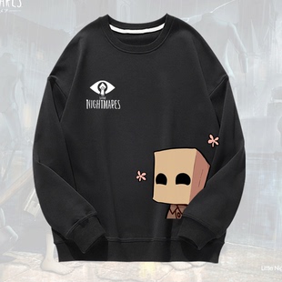 小小梦魇2噩梦摩诺小六游戏周边男女秋冬二次元定制外套圆领卫衣