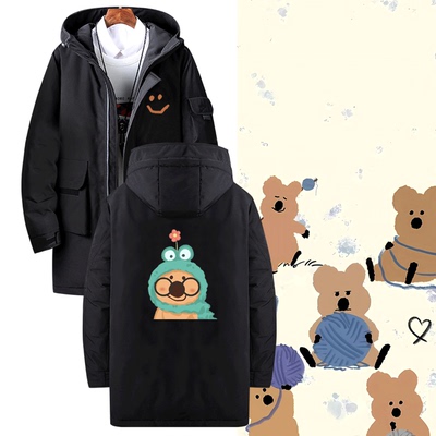 中长款可定制连帽外套羽绒服