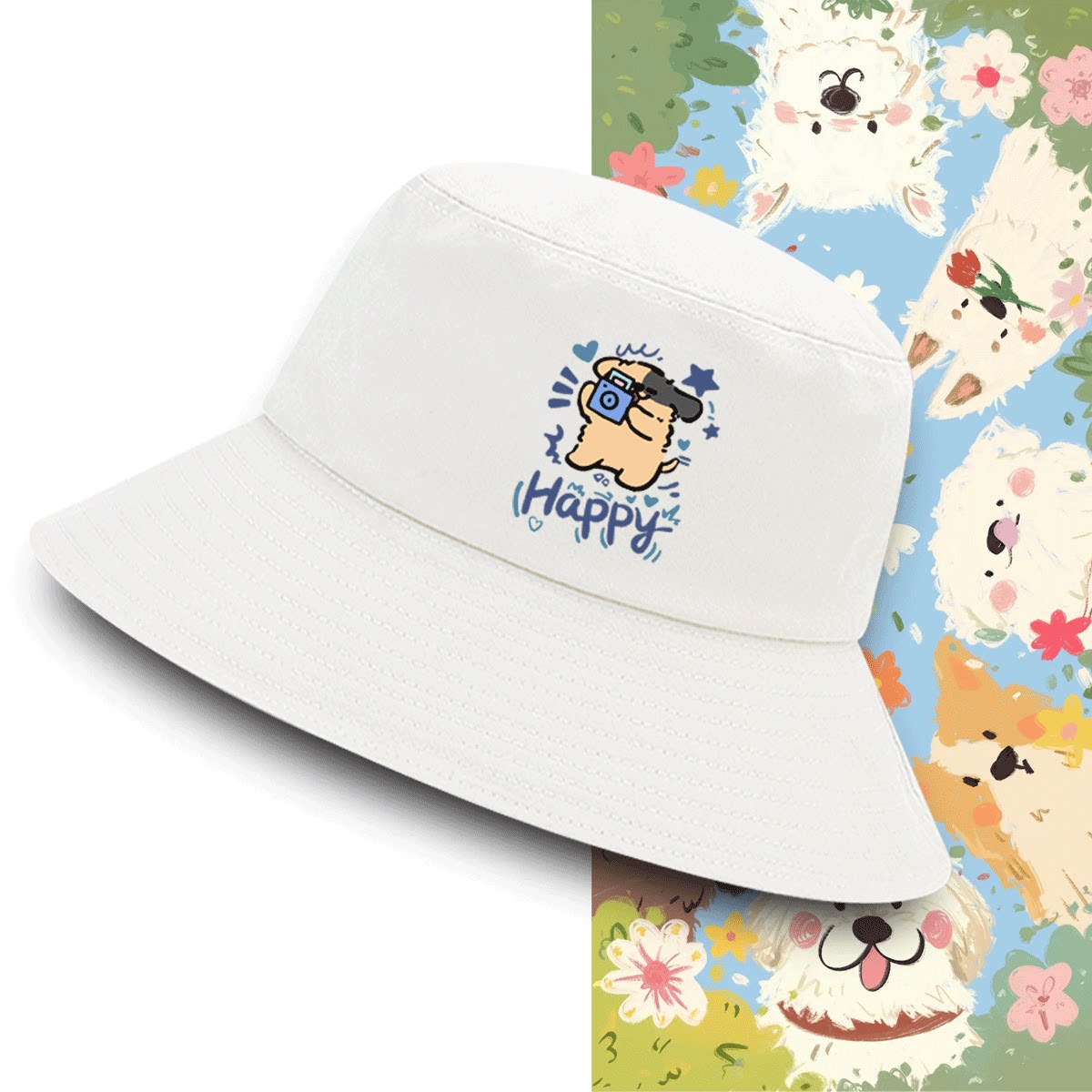 定制夏季休闲盆帽遮阳帽渔夫帽