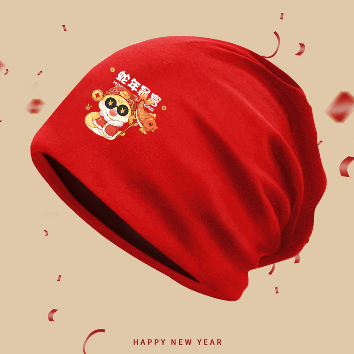 logo头巾帽堆堆帽男女秋包头帽