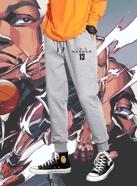 nets篮网训练哈登杜兰特欧文男女情侣同款可定制休闲款运动卫长裤