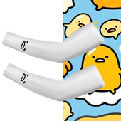 休闲卡通表情可爱可定制防晒冰丝冰袖 懒蛋蛋蛋黄哥男女情侣款 夏季