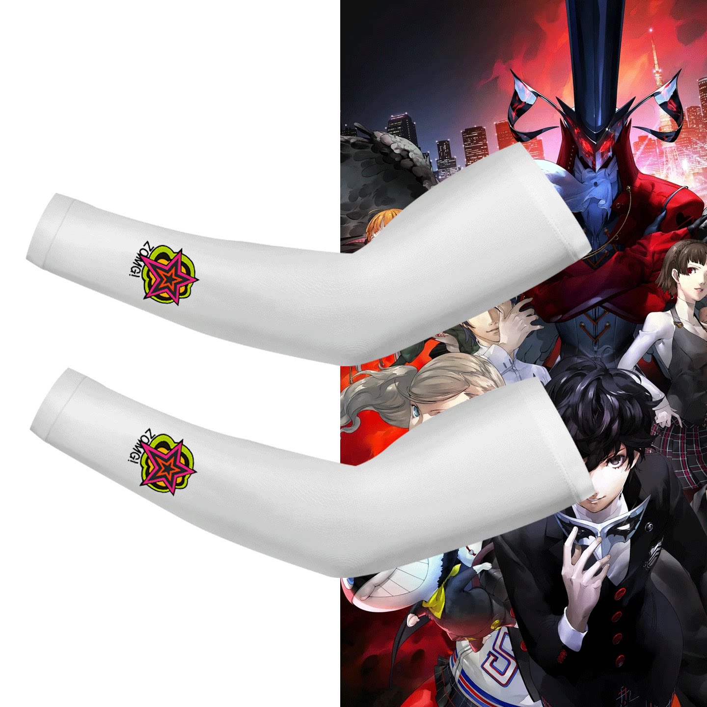 男女情侣定制冰丝防晒冰袖Persona 5女神异闻录5动漫周边坂本龙司