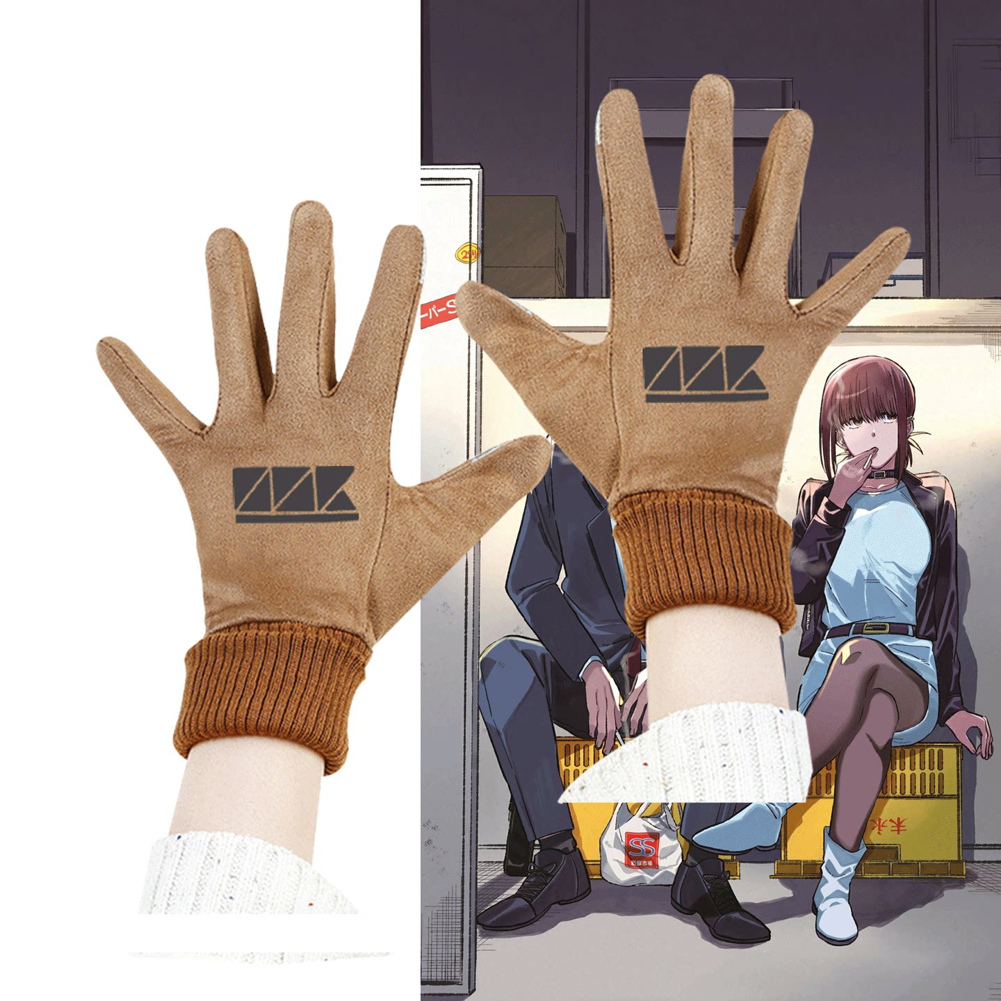 男女可定制分指保暖手套
